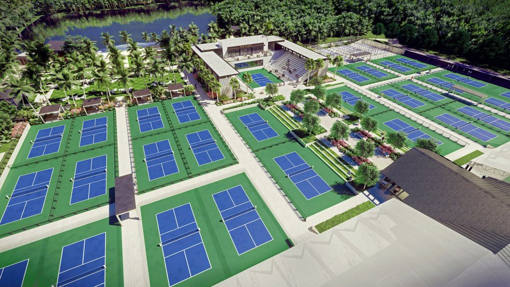 Pickleball Complex with 43 Courts in Fort Lauderdale