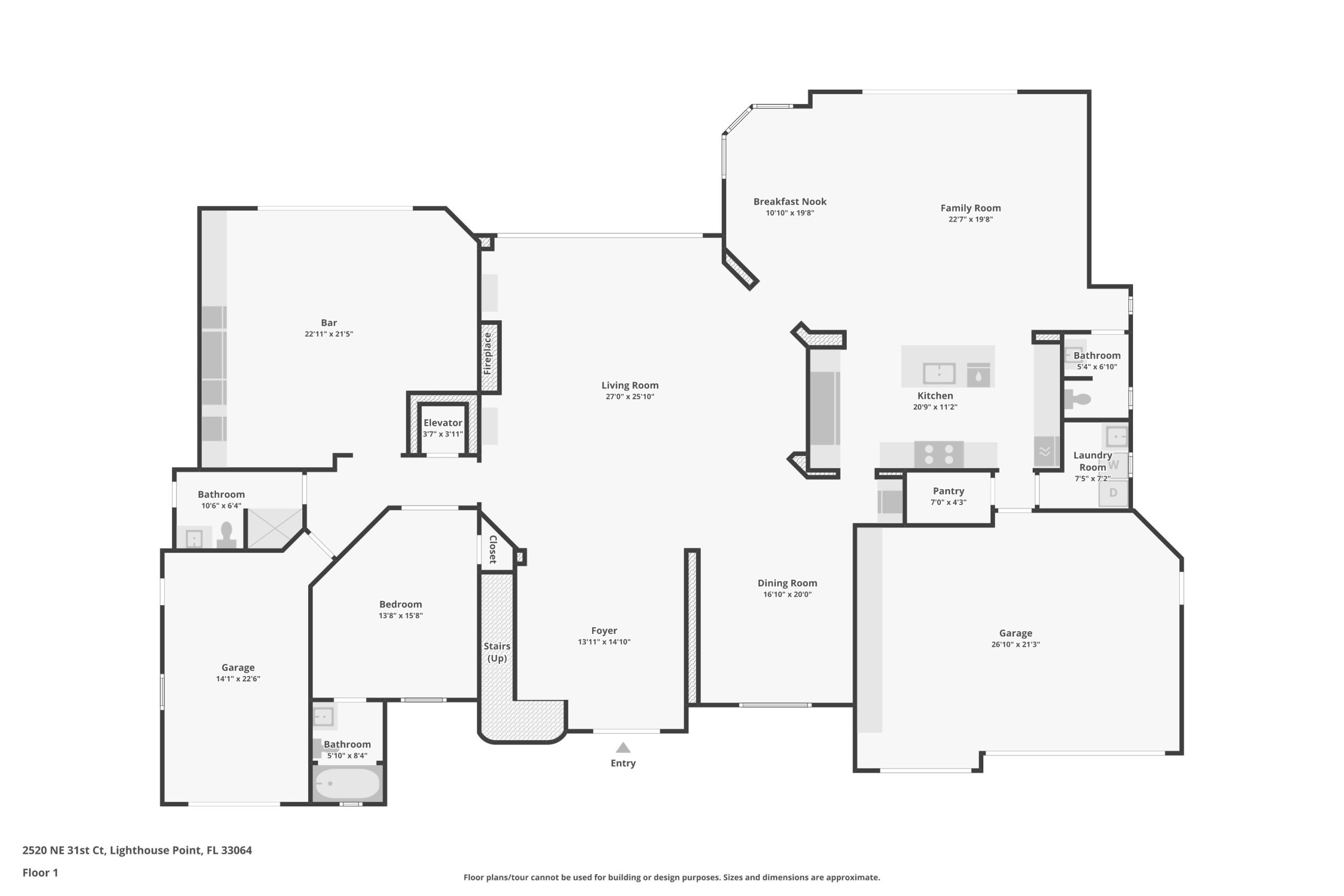 Floor plan first floor 2520 NE 31