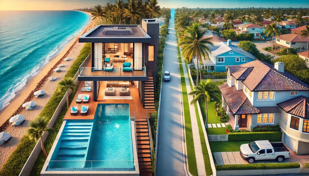 Beachfront Living vs Suburban Life