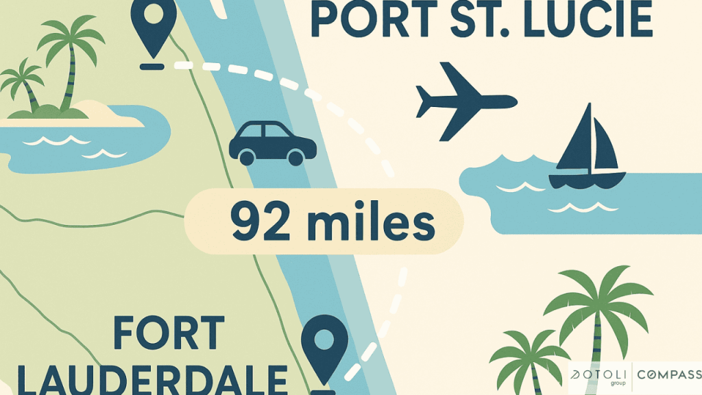 How Far Is Fort Lauderdale to Port St. Lucie