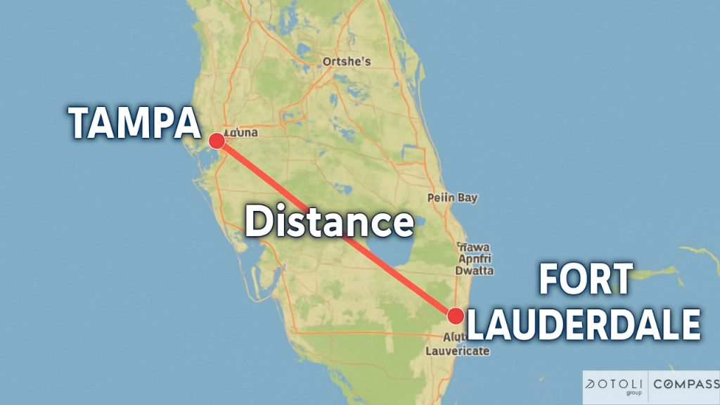 How Far Is Fort Lauderdale from Tampa