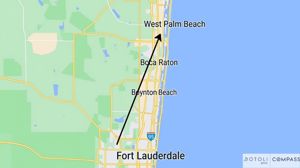 How Far is Fort Lauderdale from West Palm Beach