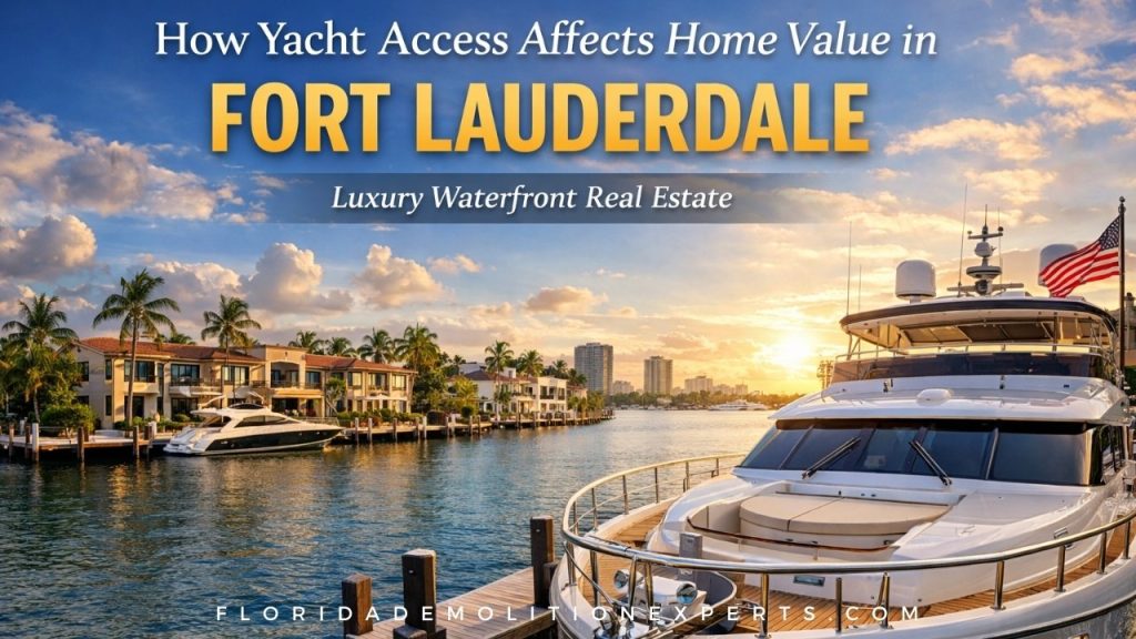 how yacht access affects home value in Fort Lauderdale