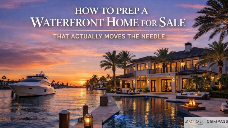 how to prepare waterfront home for sale
