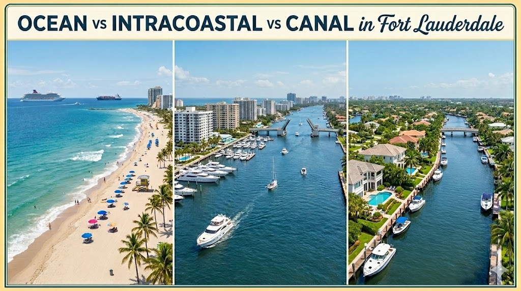 Ocean vs Intracoastal vs Canal In Fort Lauderdale