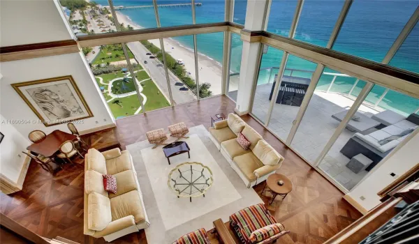 View of Living Room
 from Upper Level