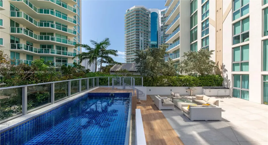 PRIVATE TERRACE — over 4,000 square feet of outdoor living