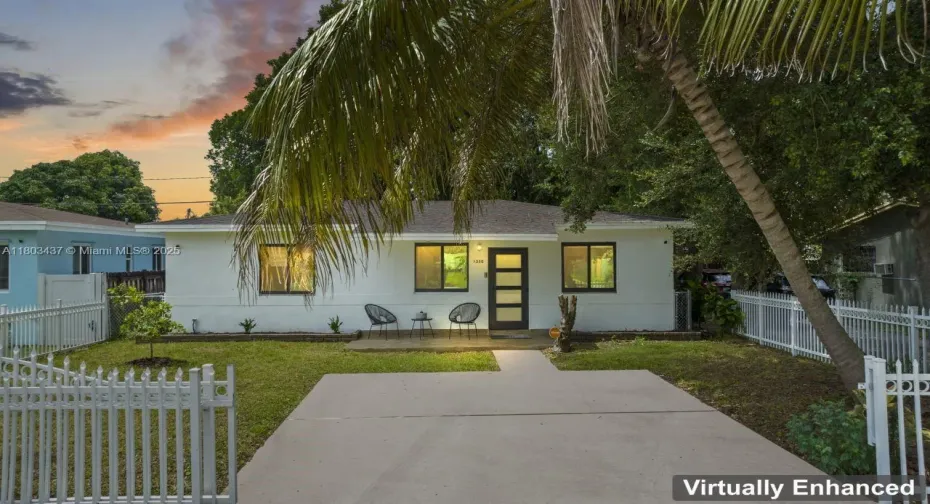 Gated front drive way