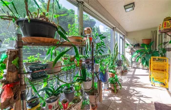 Screened Patio with Garden View