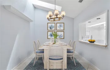 Virtually Staged- Dinning Room