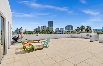 The only unit in building with it's own exclusive terrace area.