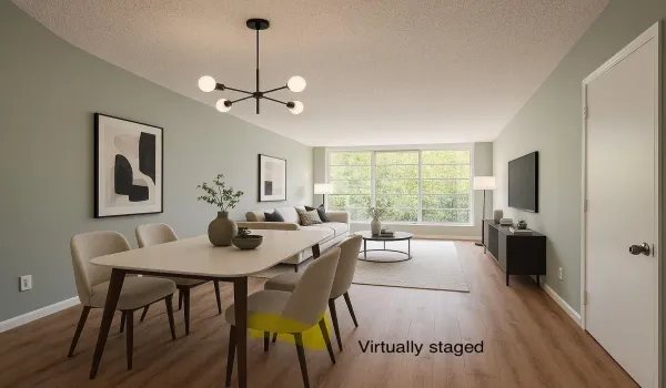 Family & dining area (virtually staged)