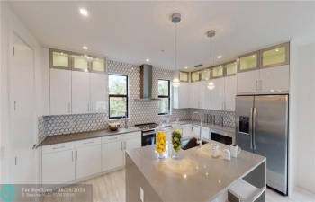 White Kitchen with gray counter option