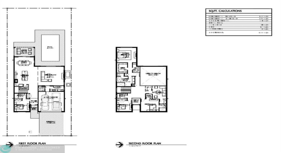 1st and 2nd Floor Plans