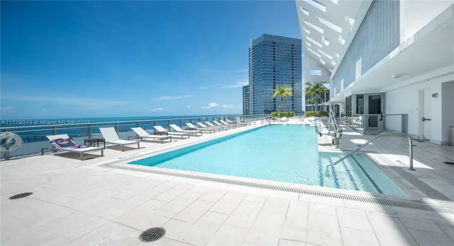 Rooftop lap pool