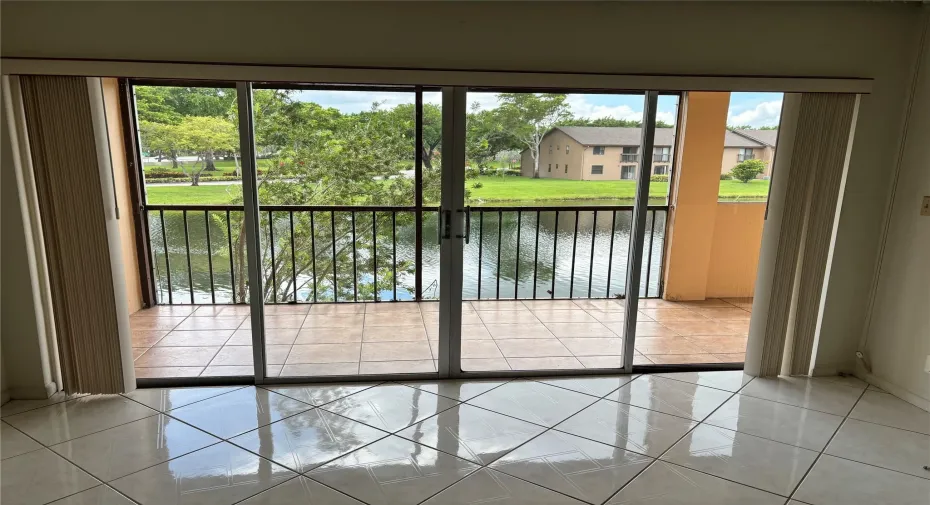 Balcony/Lake View from Living Room
