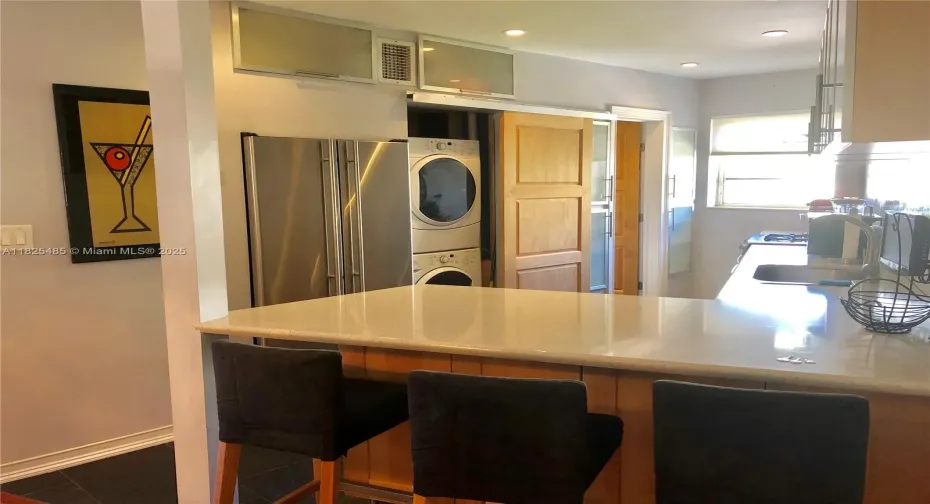 Spacious island kitchen