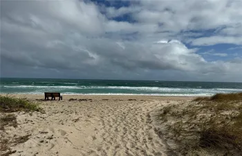 Beach awaits ...
a short walk away !!!