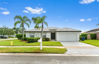 Corner lot home is  zoned for excellent rated  Stoneman Douglas High School