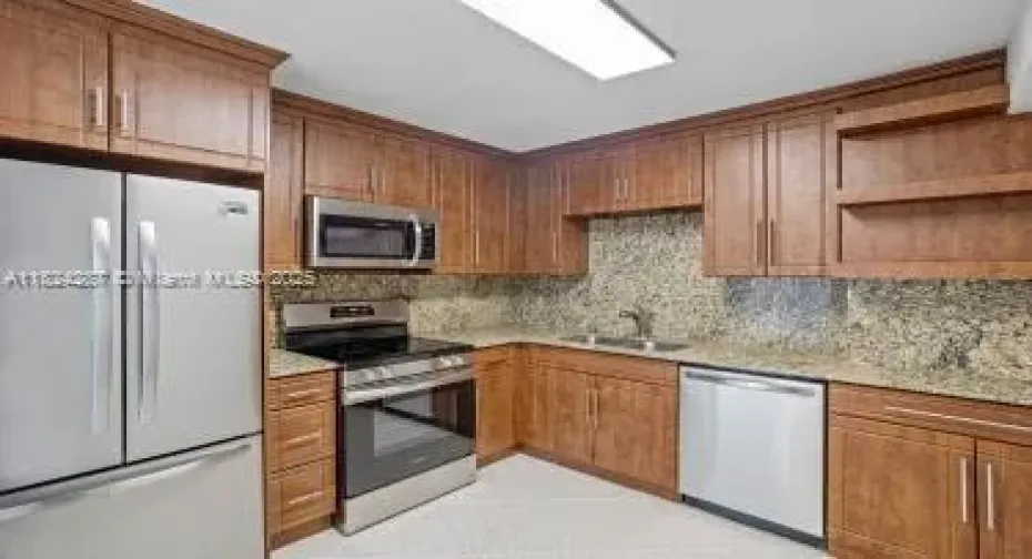 New stainless steel appliances