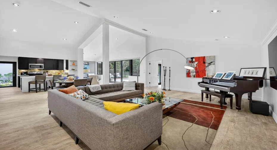  Beautifully furnished 2/2 POOL home on the lake with a 2 car garage.