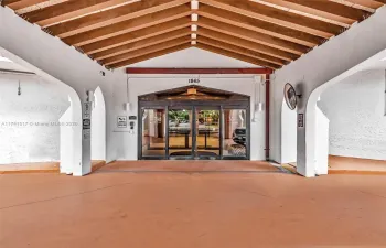 Entry to the building