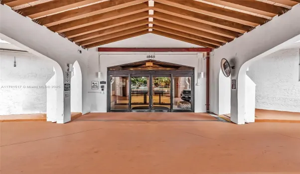 Entry to the building