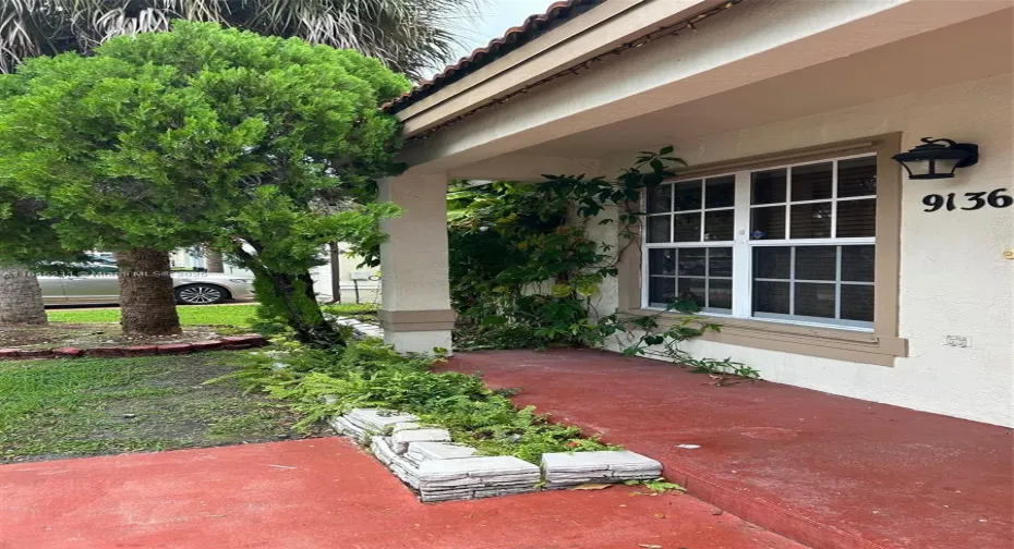 Front of house porch