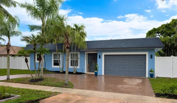 Garage and large driveway