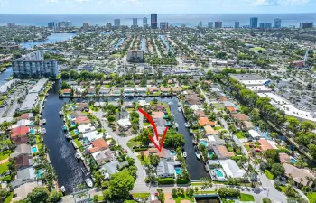 View toward the East with direct access to the intracoastal and Atlantic Ocean through Lake Santa Barbara. Only 1 fixed bridge (US 1) high clearance bridge.