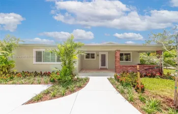 Front entry and Circular Driveway