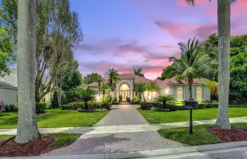 Grand entry upon arrival! One of a kind driveway in the neighborhood, surrounded with manicured landscaping, and with extra-long expansive drive to front car courtyard, with large side-entry 3CG.