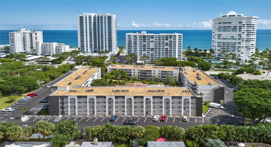 Across from the beach