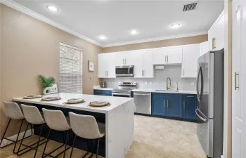 designer kitchen updated with modern finishes