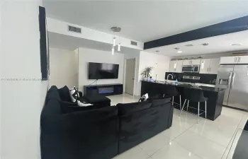 Stunning open-concept living area