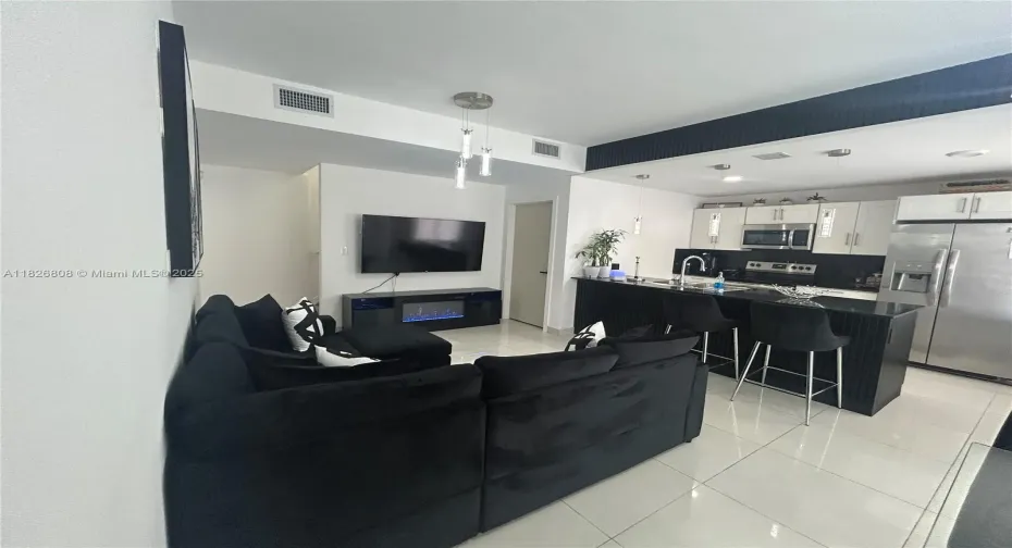 Stunning open-concept living area