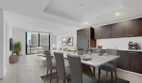 living/dining (virtually staged)