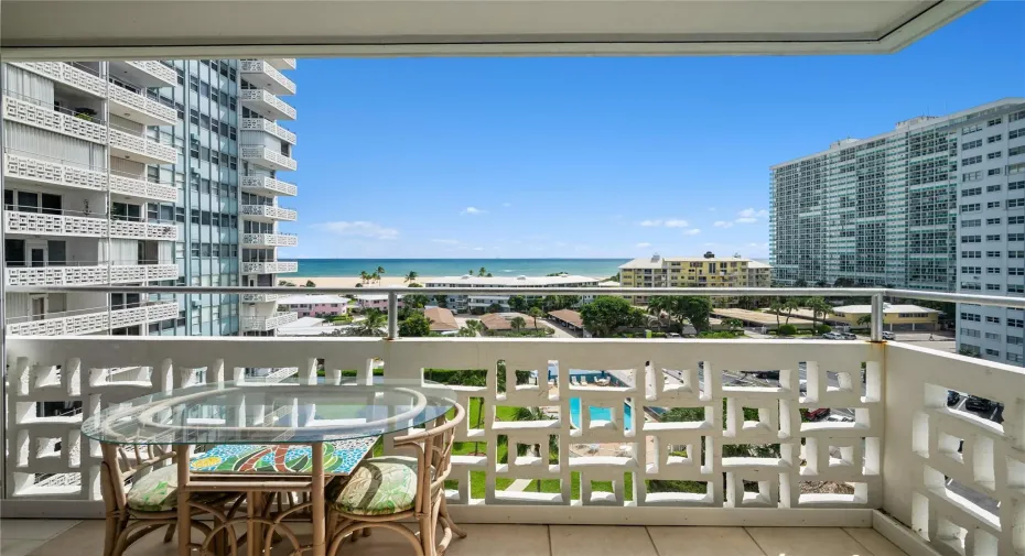 Gorgeous, direct ocean views from your balcony.