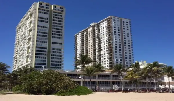 Complex from beach