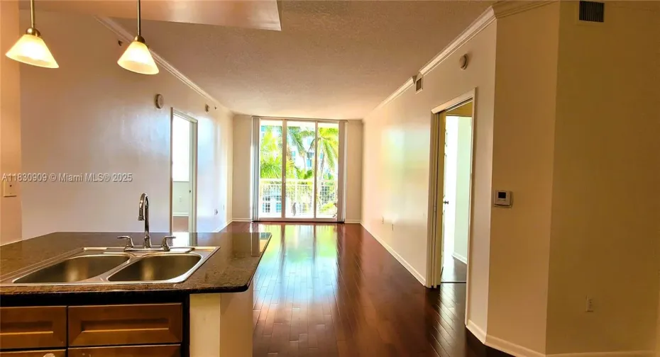 Enter your new property and see the tropical palm trees!