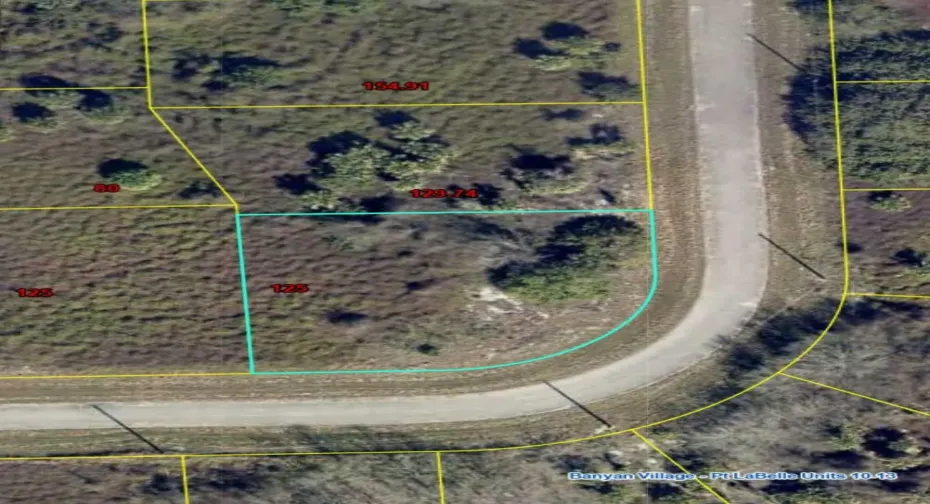 Oversized corner lot