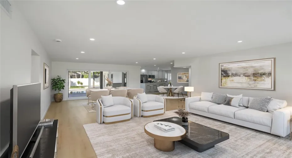Virtually Staged Living Room