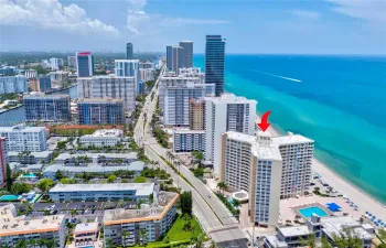 Building is located right on the ocean side.