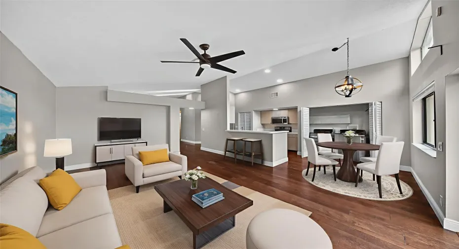 Virtual Staging Family Room  (18 x 13)