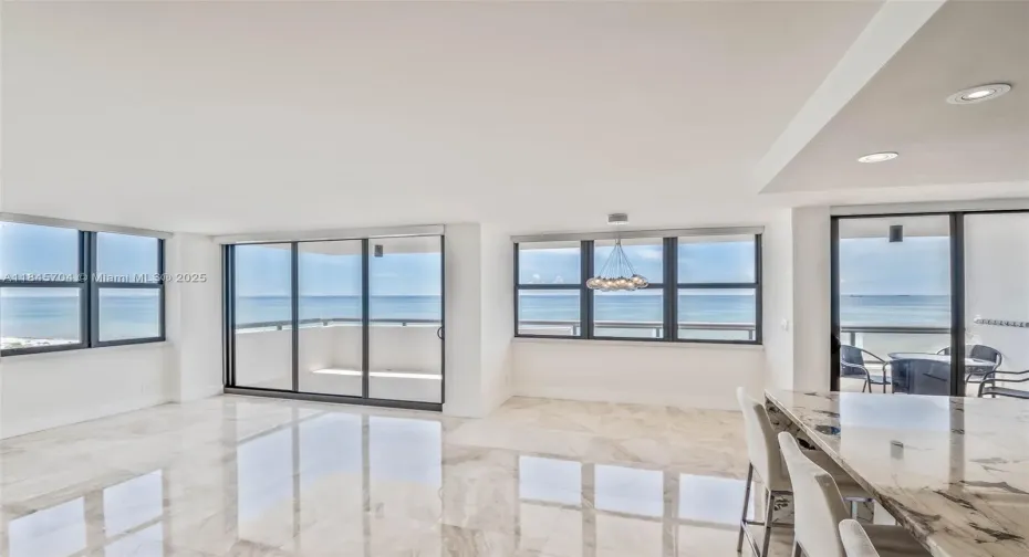 Stunning views from your corner direct oceanfront home.