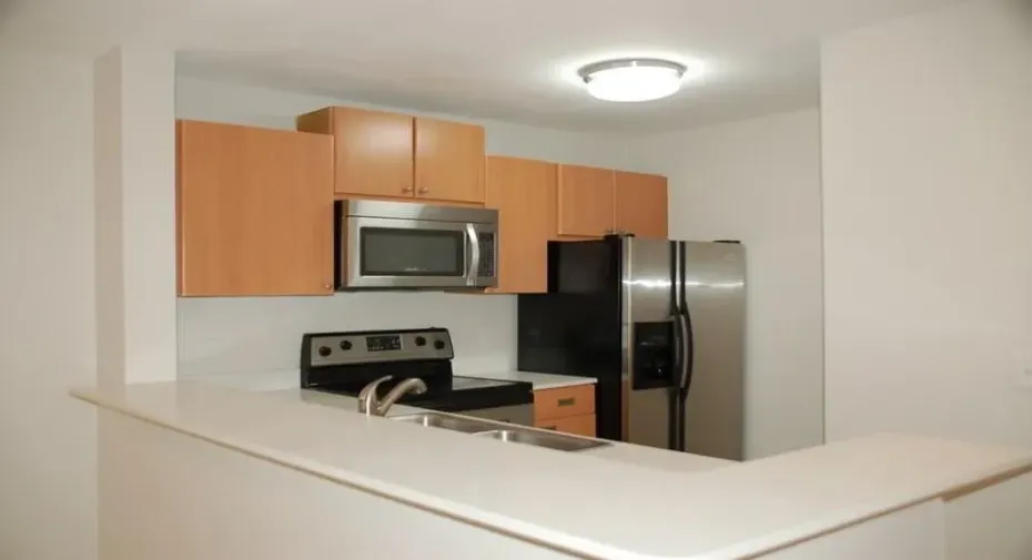 Open Kitchen with SS Appliances
