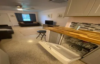 Living area from kitchen