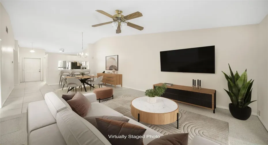 virtually furnished photo