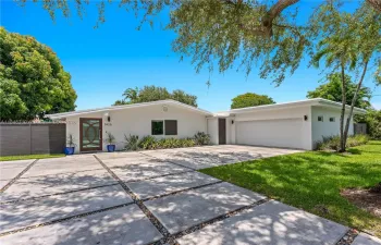 Concrete driveway