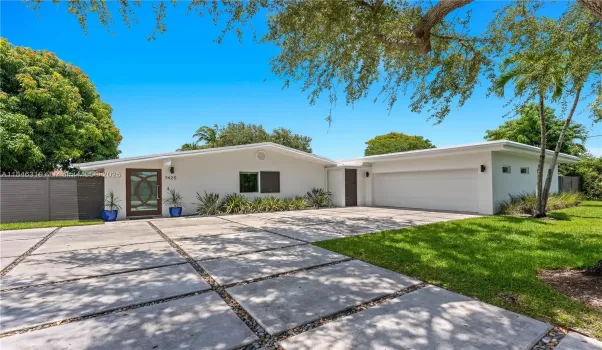 Concrete driveway